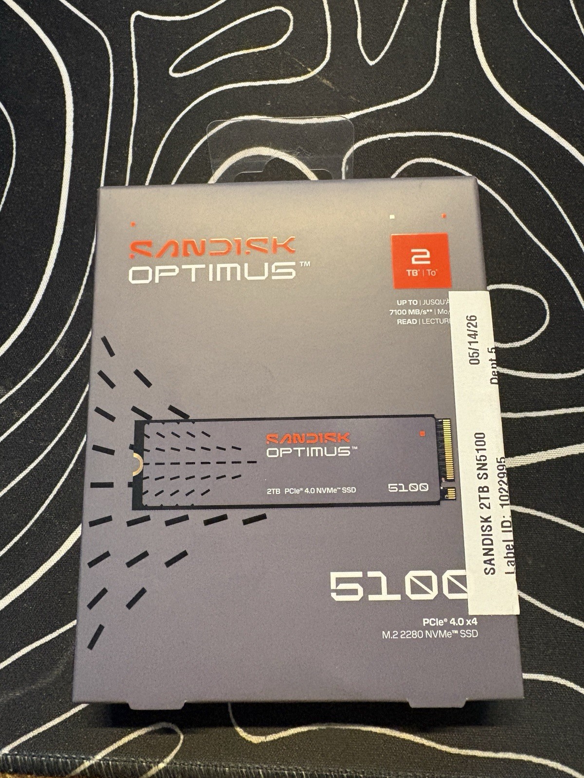 SanDisk Optimus 5100 2TB NVMe PCIe Gen4 M.2 2280 Internal SSD