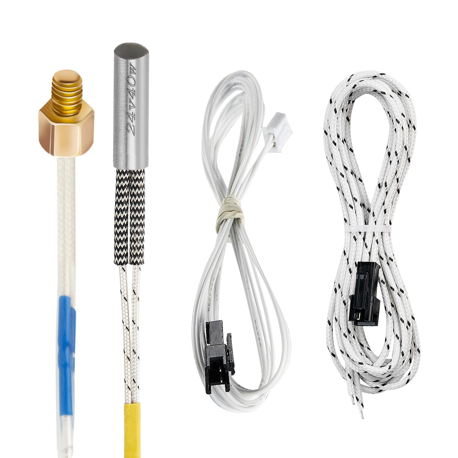 Ender-3 M3 Stud Thermistor Replacement: 1.3M High Temp 3D Printer Thermistor