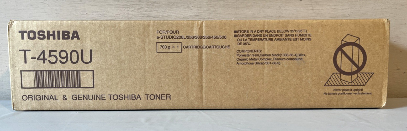 Genuine Toshiba T-4590U Black Toner Cartridge VERY New Sealed Box