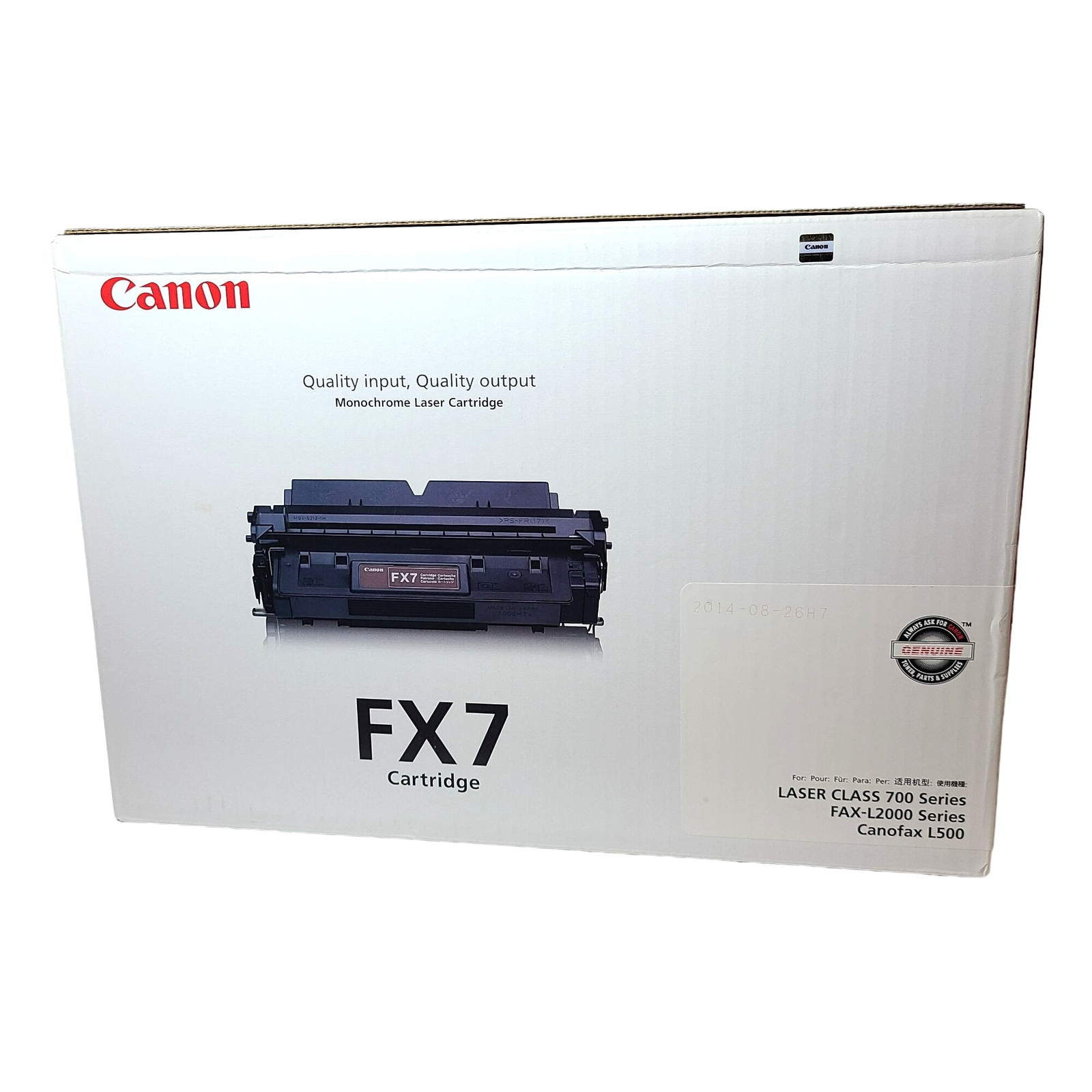 Canon FX7 Monochrome Laser Cartridge Genuine BRAND NEW Sealed