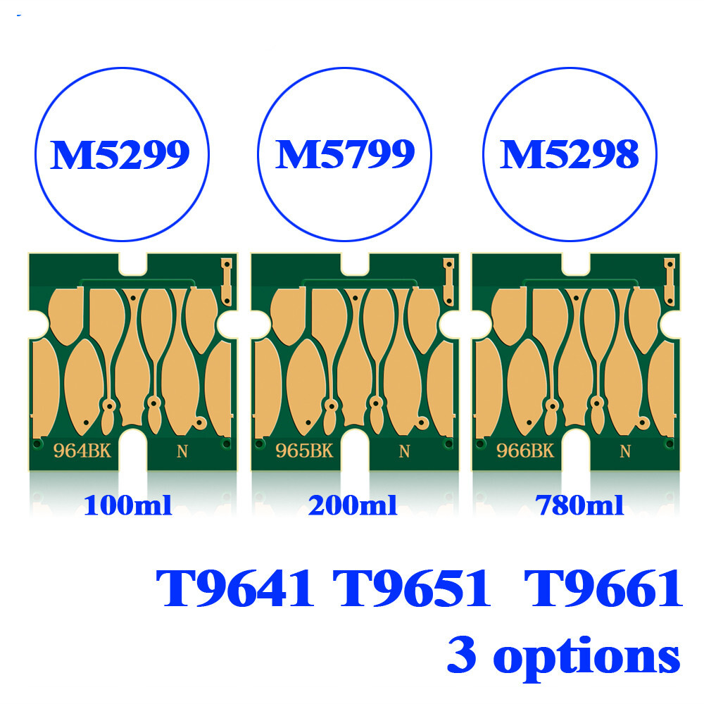 Newest Version Chip T9641 T9651 T9661 for Epson WorkForce WF-M5299 M5799 M5298