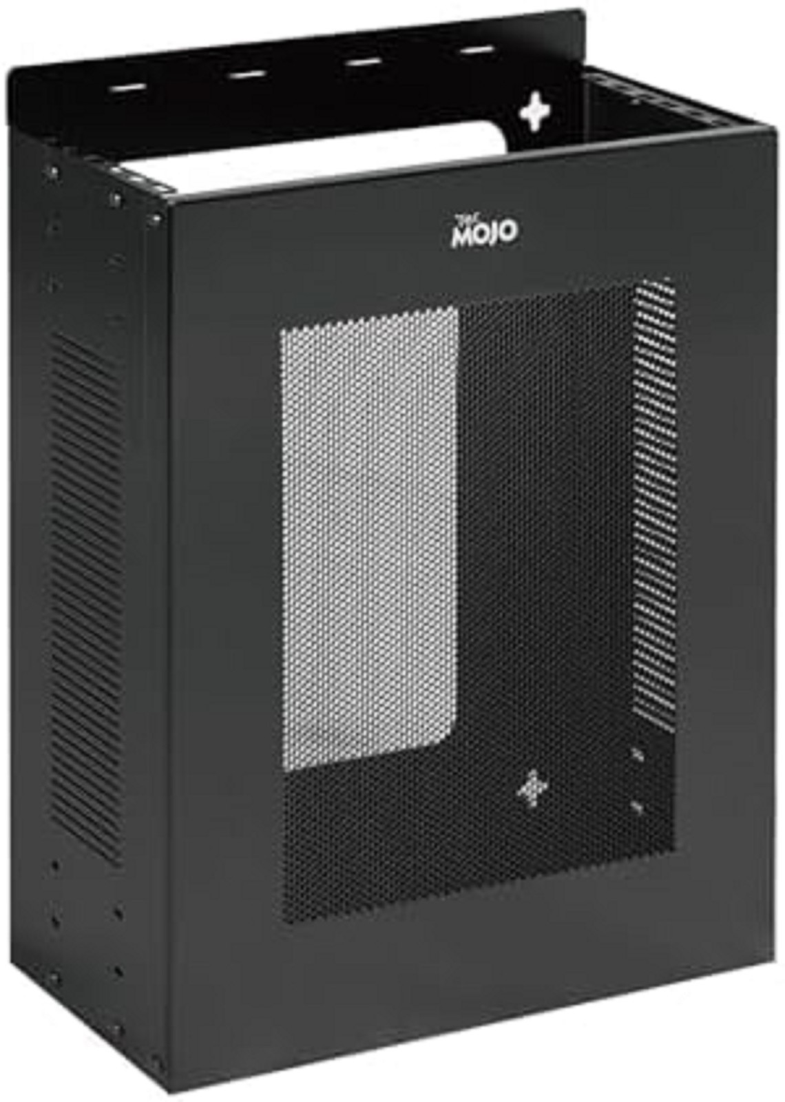 2U Wall Mount Server Rack, Vented Enclosure for 19" IT & A/V Equipment, Black