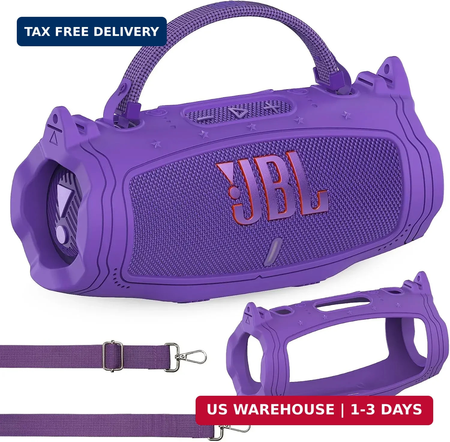 Silicone Case for JBL Charge 6 Portable Bluetooth Speaker