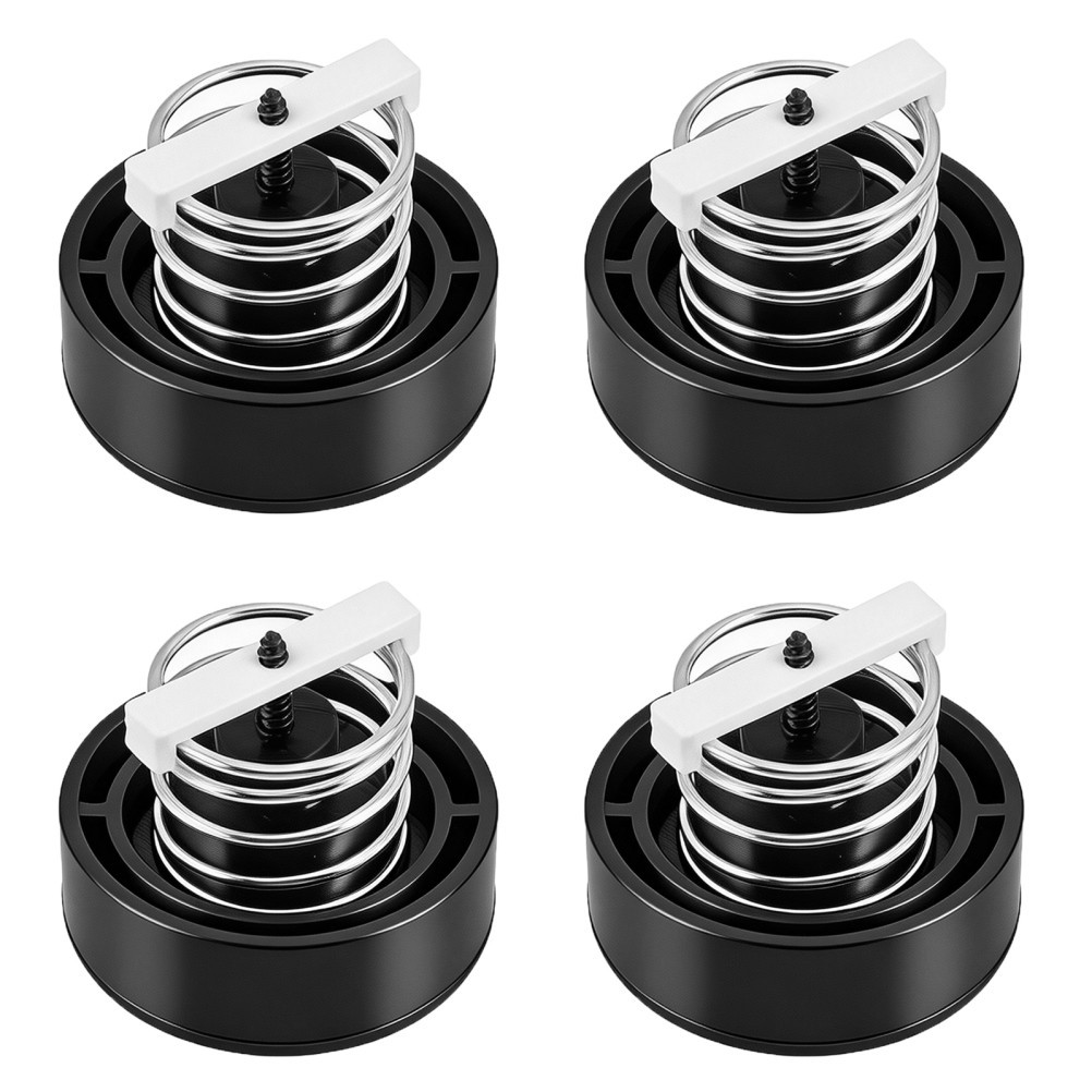 8Pcs Reusable Shock Absorbing Audio Isolation Feet for Record Player Black