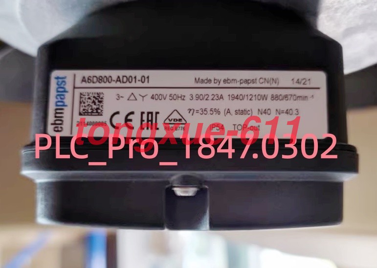 1PCS Brand New Ebmpapst A6D800-AD01-01 400V 800mm Fan Via FedEx or DHL