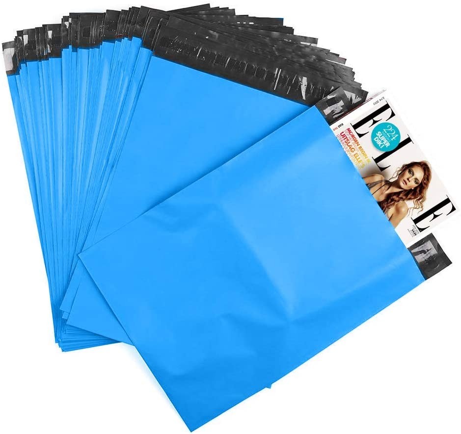 Fashion Poly Mailers 10x13 Blue 2.5Mil - 100 Pcs Self Seal Shipping Bags US