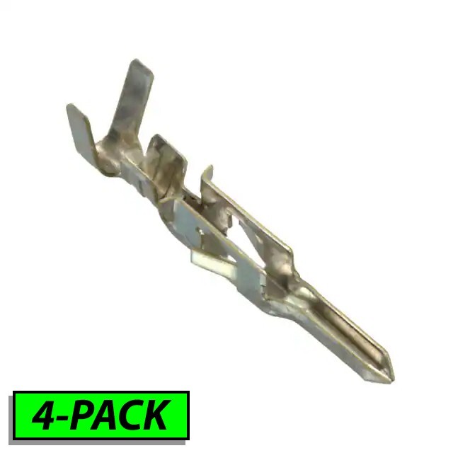 Molex 39-00-0040 Male Mini-Fit Jr Crimp Terminals Pins 18-24 AWG 5558, 4 PACK