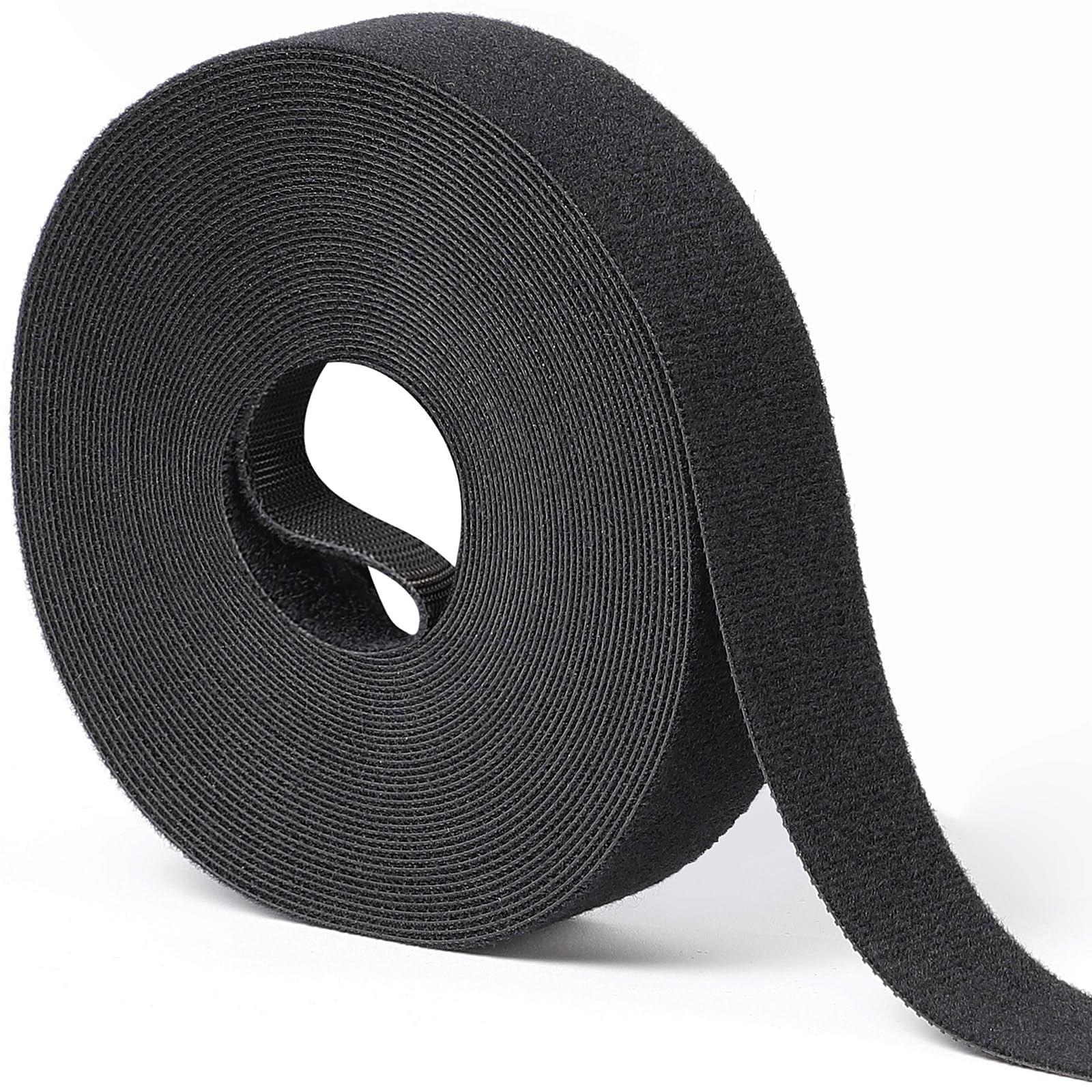 1 in X 30 Ft Hook and Loop Roll | Double-Sided Strips, Self-Gripping Straps | Re