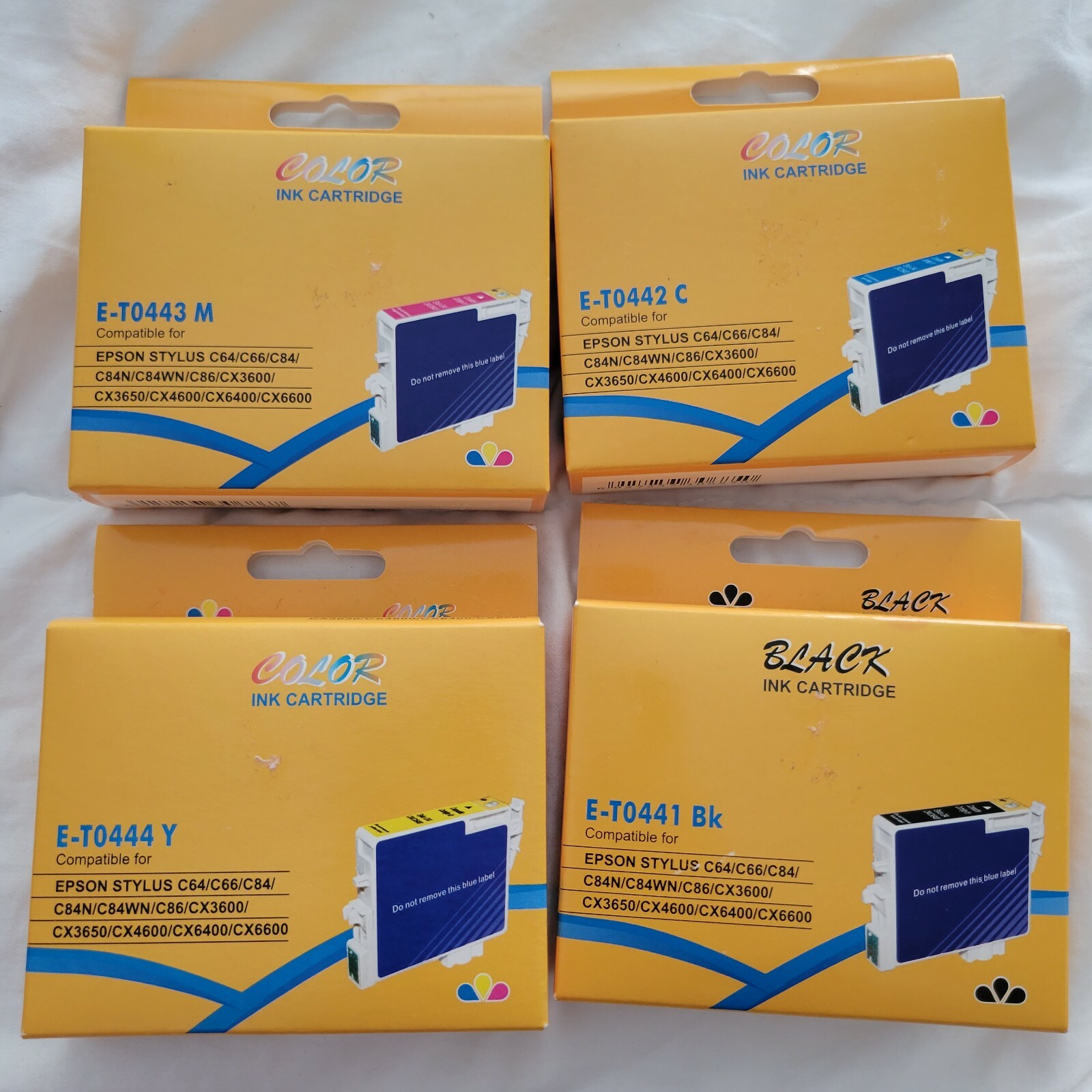 Epson Stylus New Compatible Ink Cartridges 4 Pack (T0441 Black/T0442/T0443/T0444
