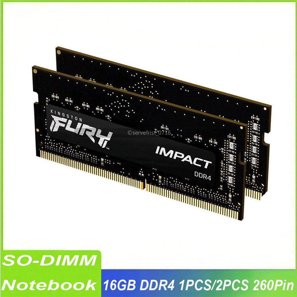 260Pin 16GB 1/2PCS DDR4 2666 3200MHz FURY Laptop Memory SO-DIMM for Notebook lot