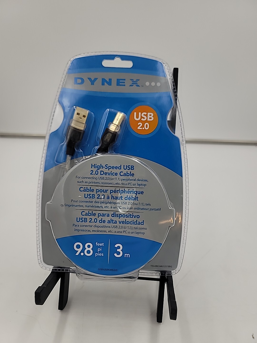 DYNEX High speed USB 2.0 Device Cable~9.8 feet/3m~NEW Factory Sealed