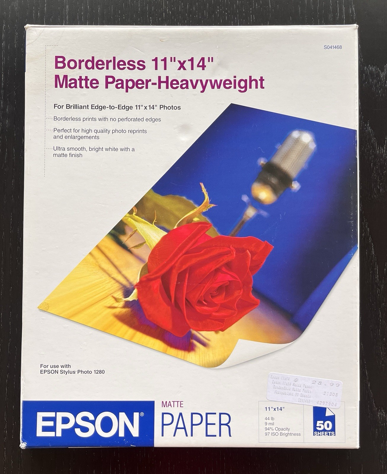EPSON 11”x14” Borderless Matte Paper-Heavyweight 45 of 50 Sheets