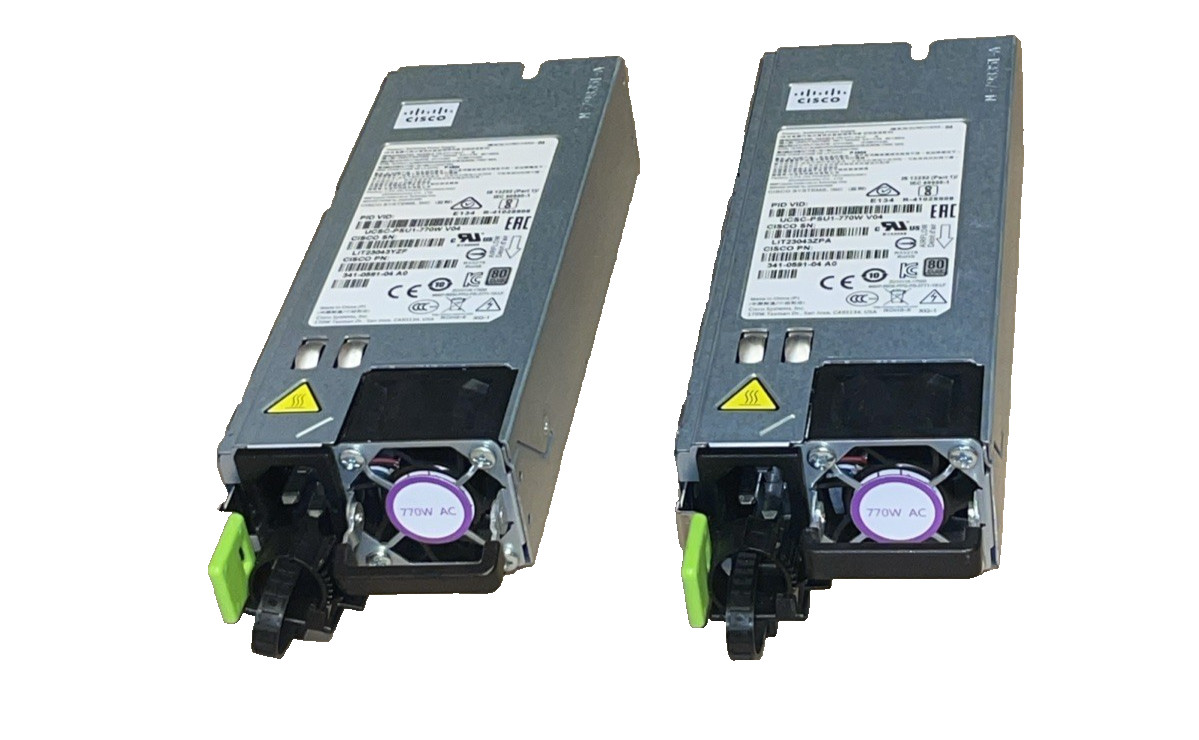 Lot of 2 x Cisco UCSC-PSU1-770W V03 , 341-0591-03 A0 PSU UCS M4 Server Power Supply