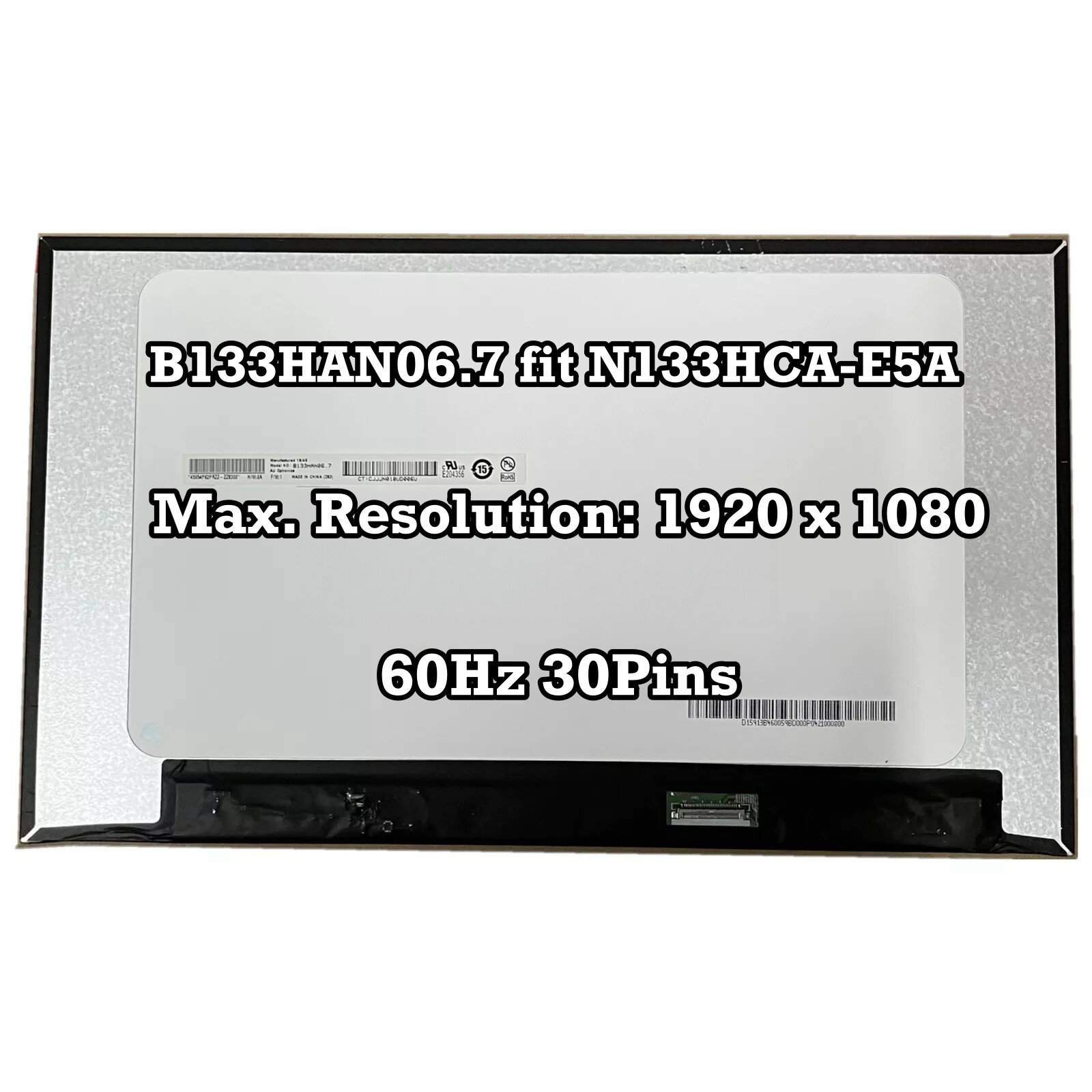 B133HAN06.7 fit N133HCA-E5A 13.3" FHD 1920×1080 Laptop LCD Screen Replacement