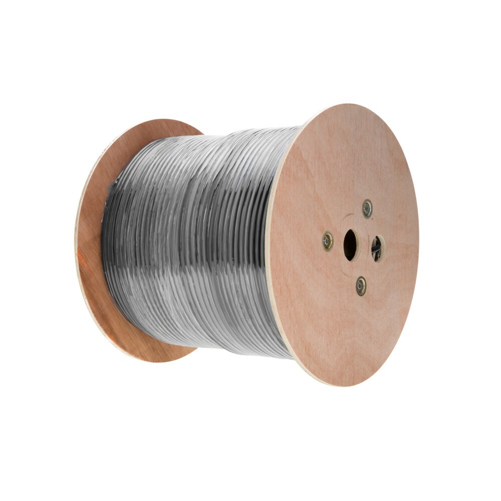 1000FT CAT6 Outdoor Ethernet Cable UTP 23AWG Direct Burial UV Rated Solid Wire
