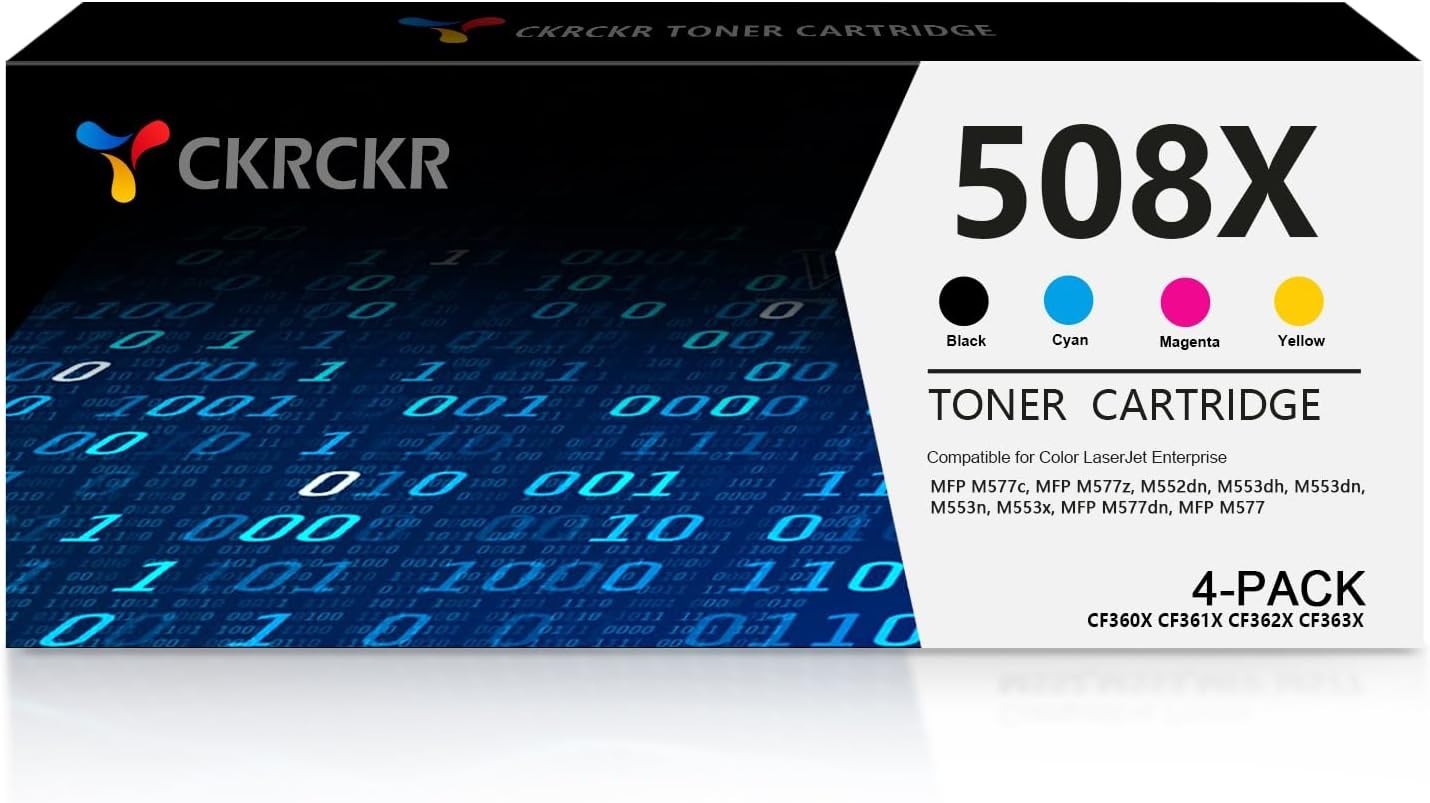 508X Toner Cartridge for HP Color LaserJet Enterprise M552dn M553n M553dn M553x
