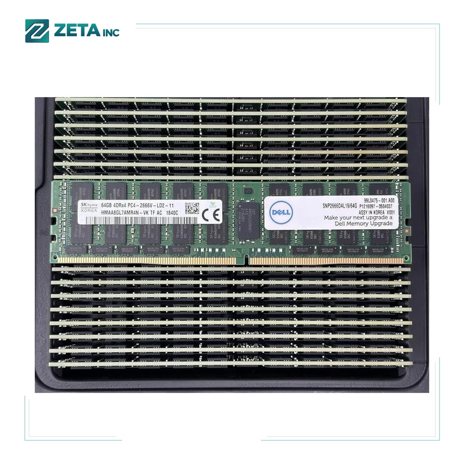 HMAA8GL7AMR4N-VK HYNIX/DELL 64GB 4DRX4 PC4-2666V MEMORY SNP2666D4L19/64G