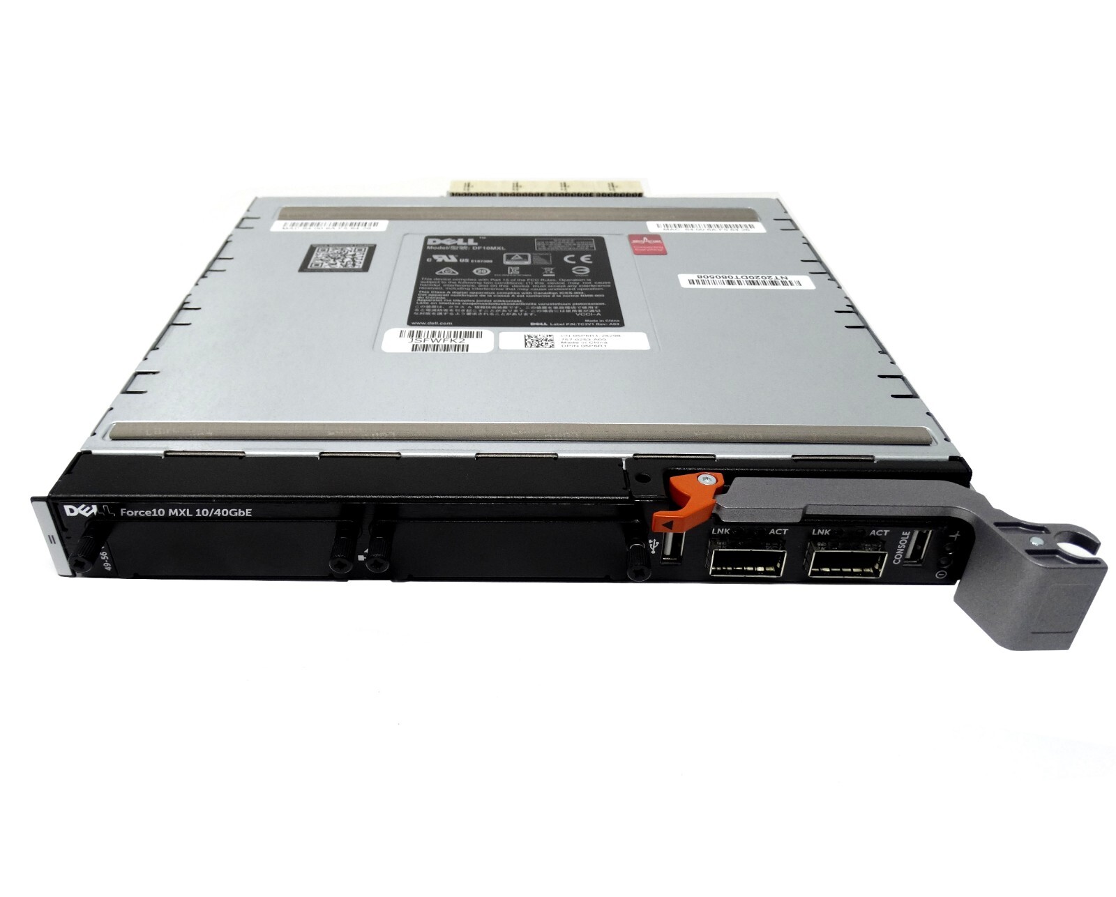 Dell Force10 MXL 10/40GbE 2-Port QSFP+ Switch Module 5P6R1 For M1000E Chassis
