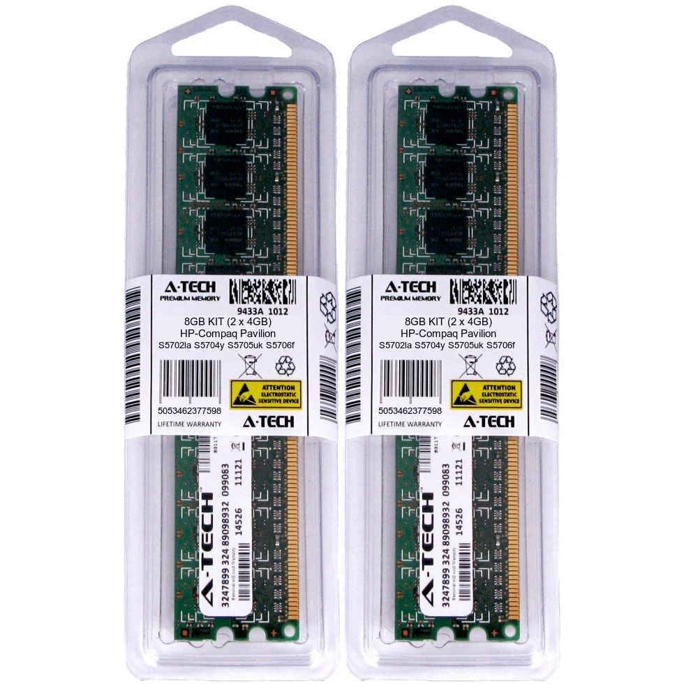 8GB KIT 2 x 4GB HP Compaq Pavilion S5702la S5704y S5705uk S5706f Ram Memory