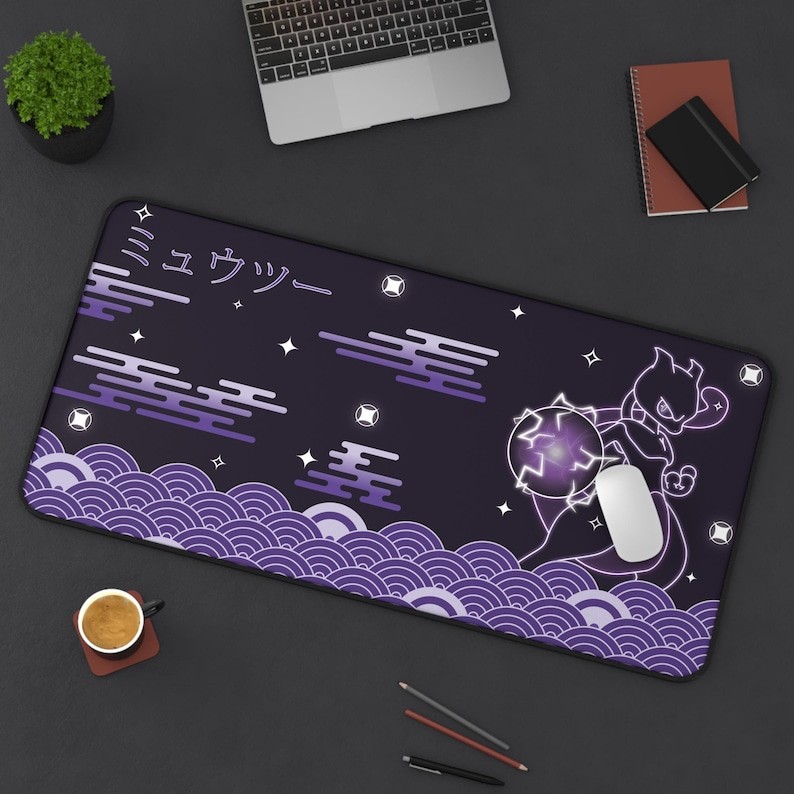 Mewtwo psychic type - Mouse Pad Pokemon Desk Mat Accessories