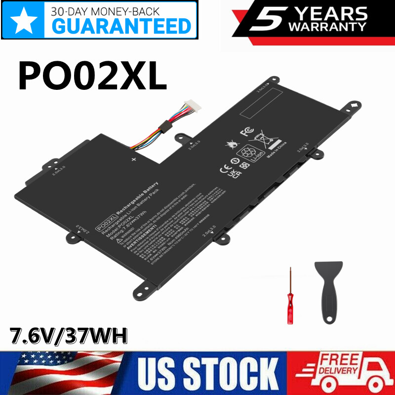 For HP Stream 11-y012nr 11-ah117wm - Battery 7.6V 37Wh P002XL PO02XL 824560-005