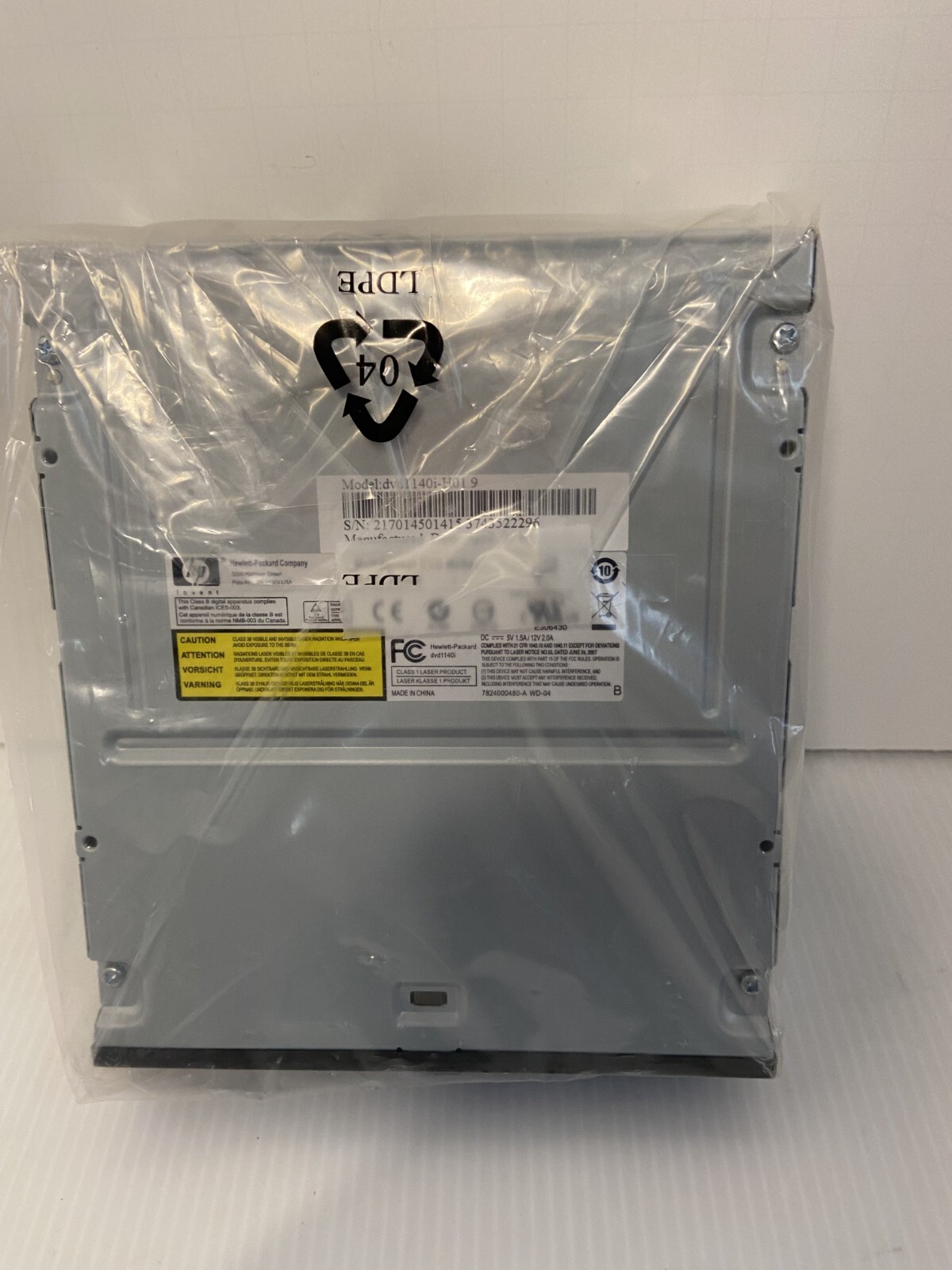 DVD Writer Model: HP DVD1140i-H019 New Vintage Stock