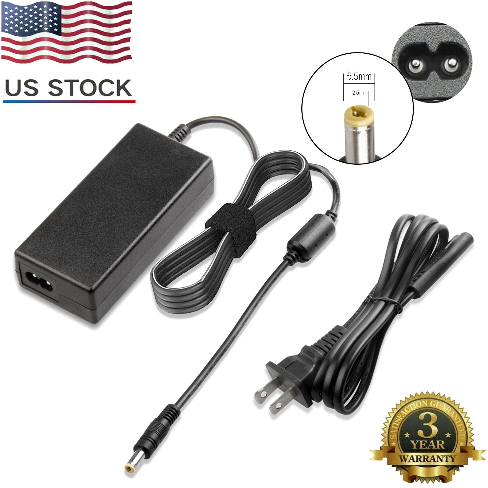 Adapter Charger For ASUS X551M X555L X555LA F555L X551 X551MA Power Supply US
