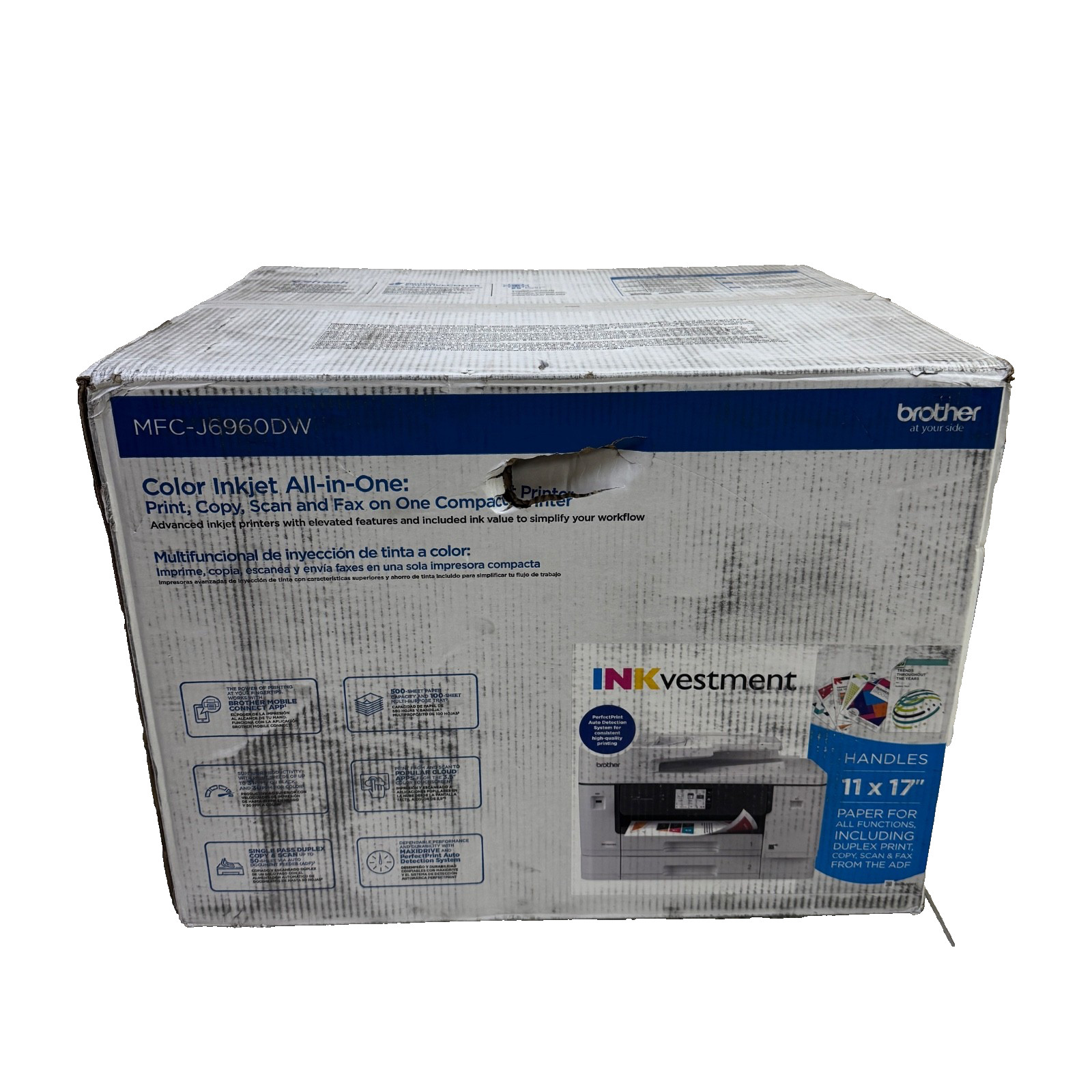 Brother - INKvestment 6960 Wireless Color All-in-One Inkjet Printer LOCAL PICKUP