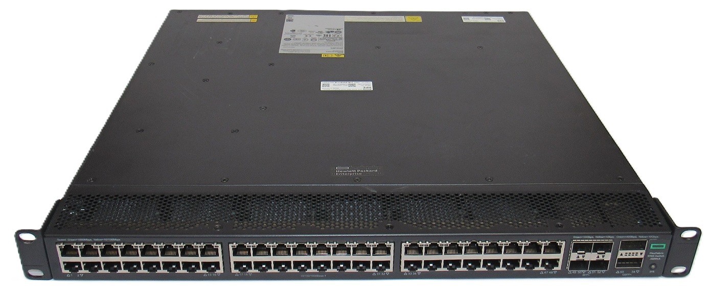 HPE JG894A  FlexFabric 5700 48G-4XG-2QSFP+ Switch with Dual Power Supply