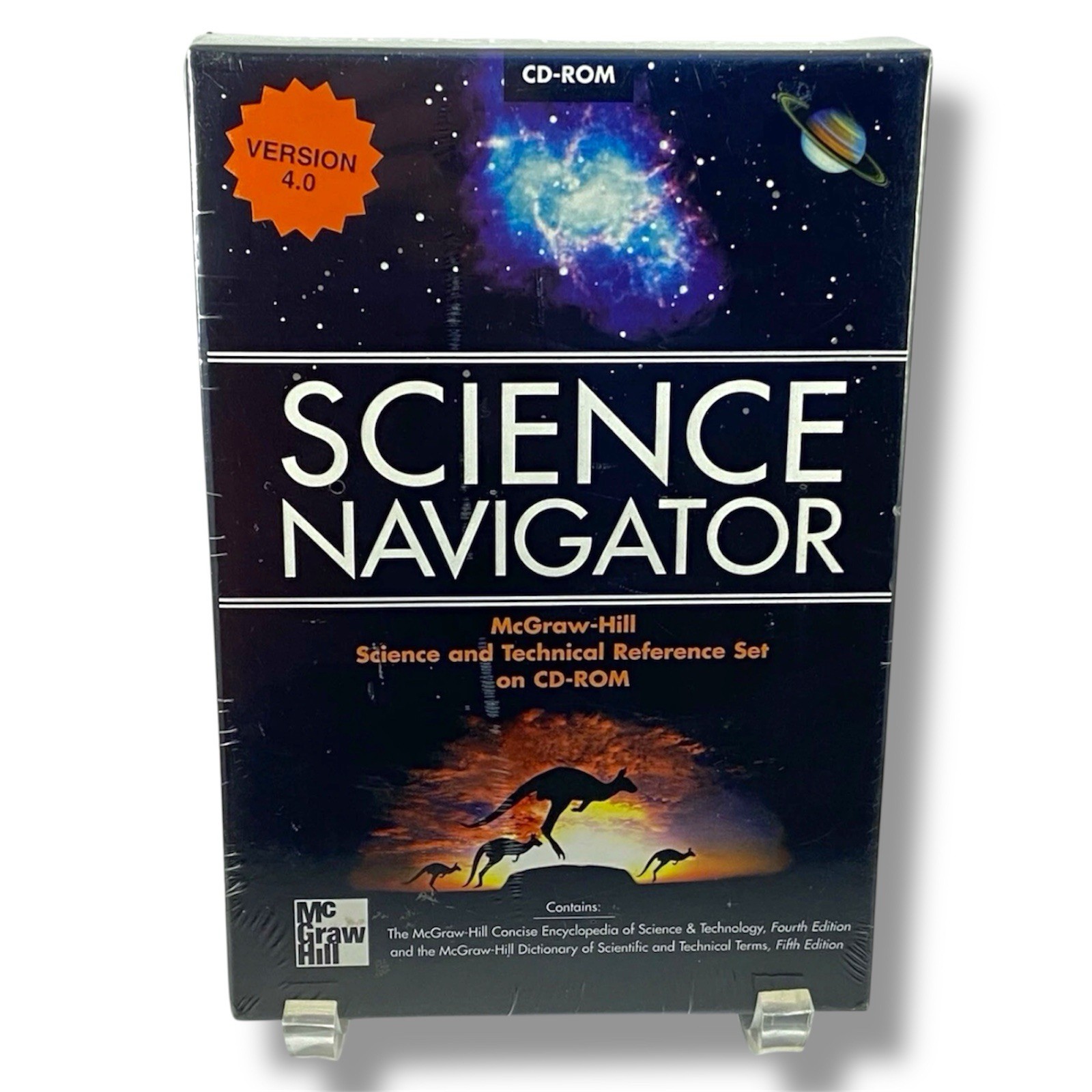 McGraw-Hill Science Navigator 4.0 CD-R 1998 Seal Torn PC/Mac Encyclopedia 