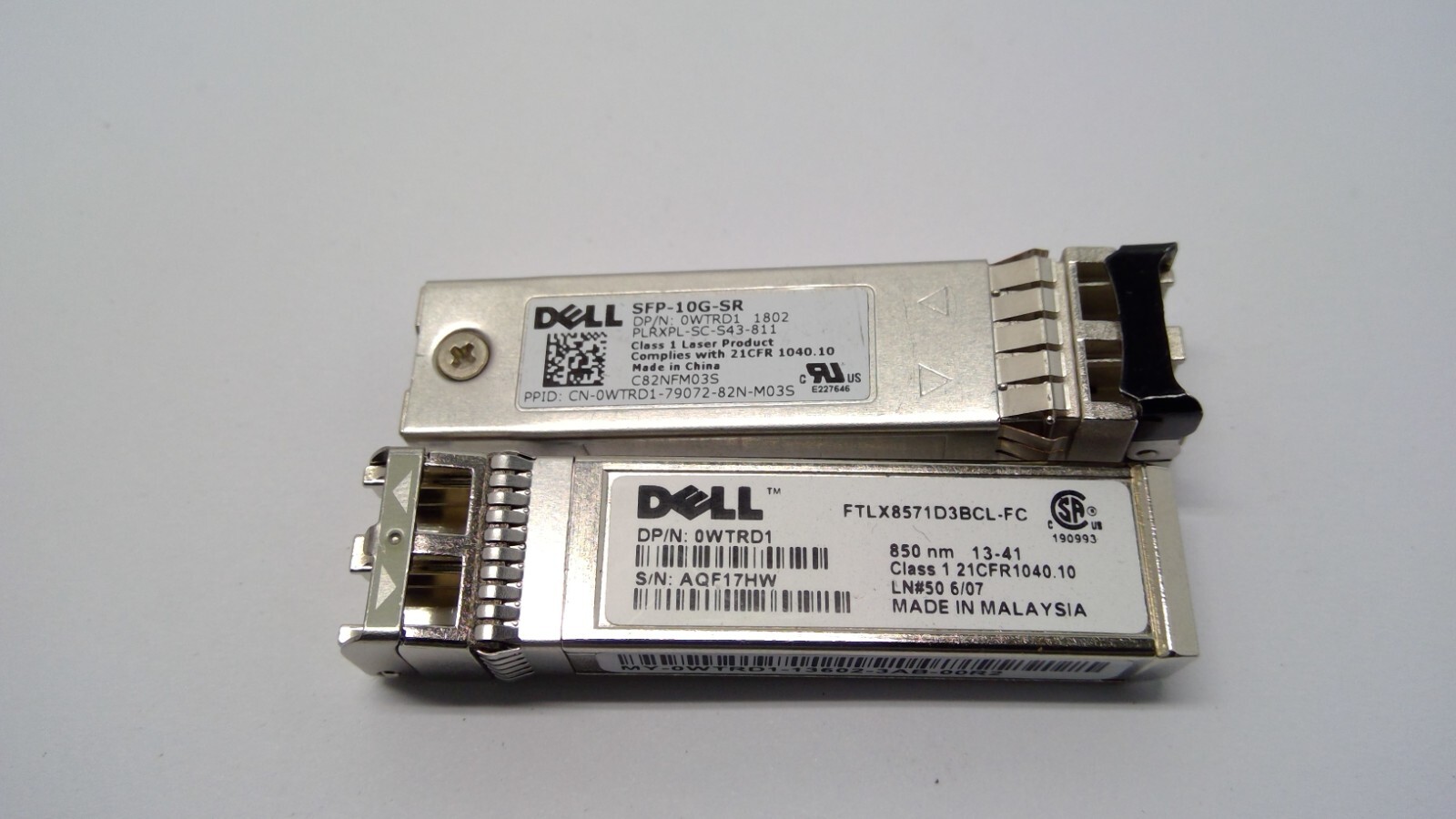 DELL FTLX8571D3BCL 10GB SFP+ Optic Transceiver SFP-10G-SR 850nm (ASSORTED)