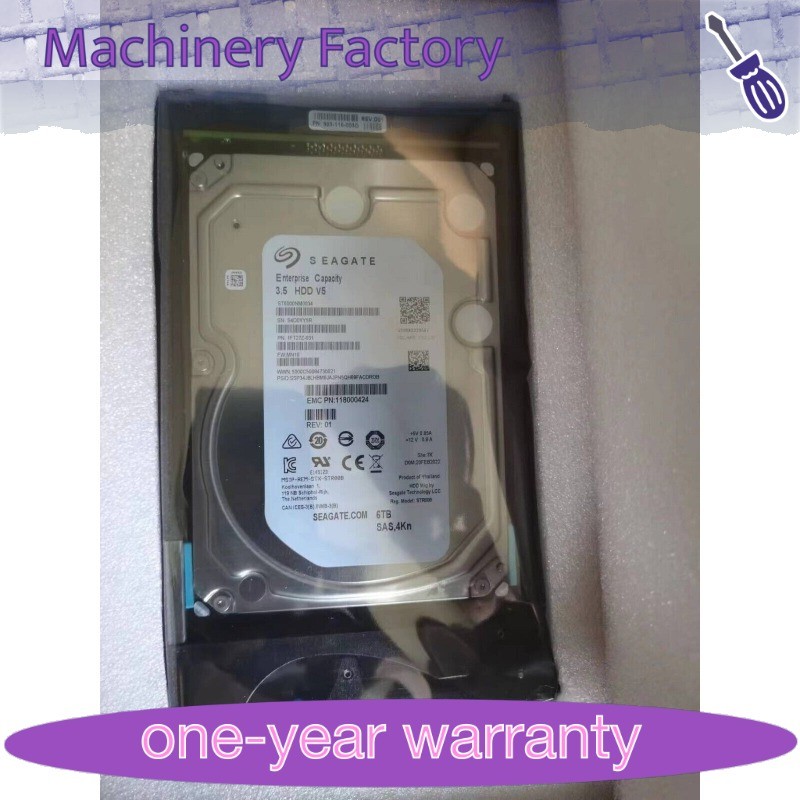 1PCS New FOR EMC D4-VS07-6000 005053122 005053123 6T 6TB 12Gb NL SAS Hard Drive