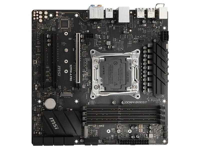 For MSI X299M-A-PRO motherboard X299 LGA2066 4*DDR4 64G M-ATX Tested ok