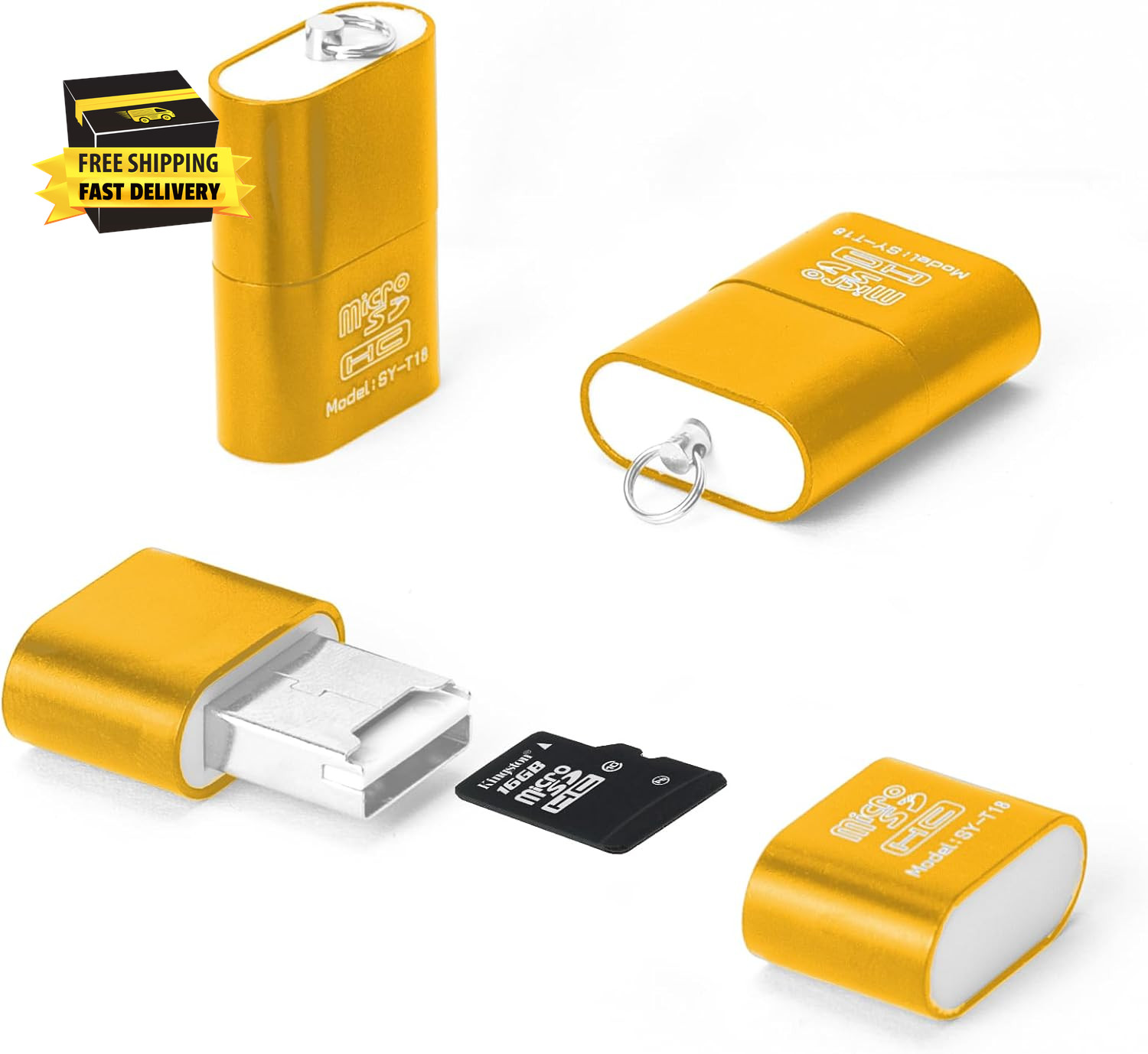 [3 Pack] Micro SD Card Reader for Android,Micro SD Card to USB Adapter, TF Card