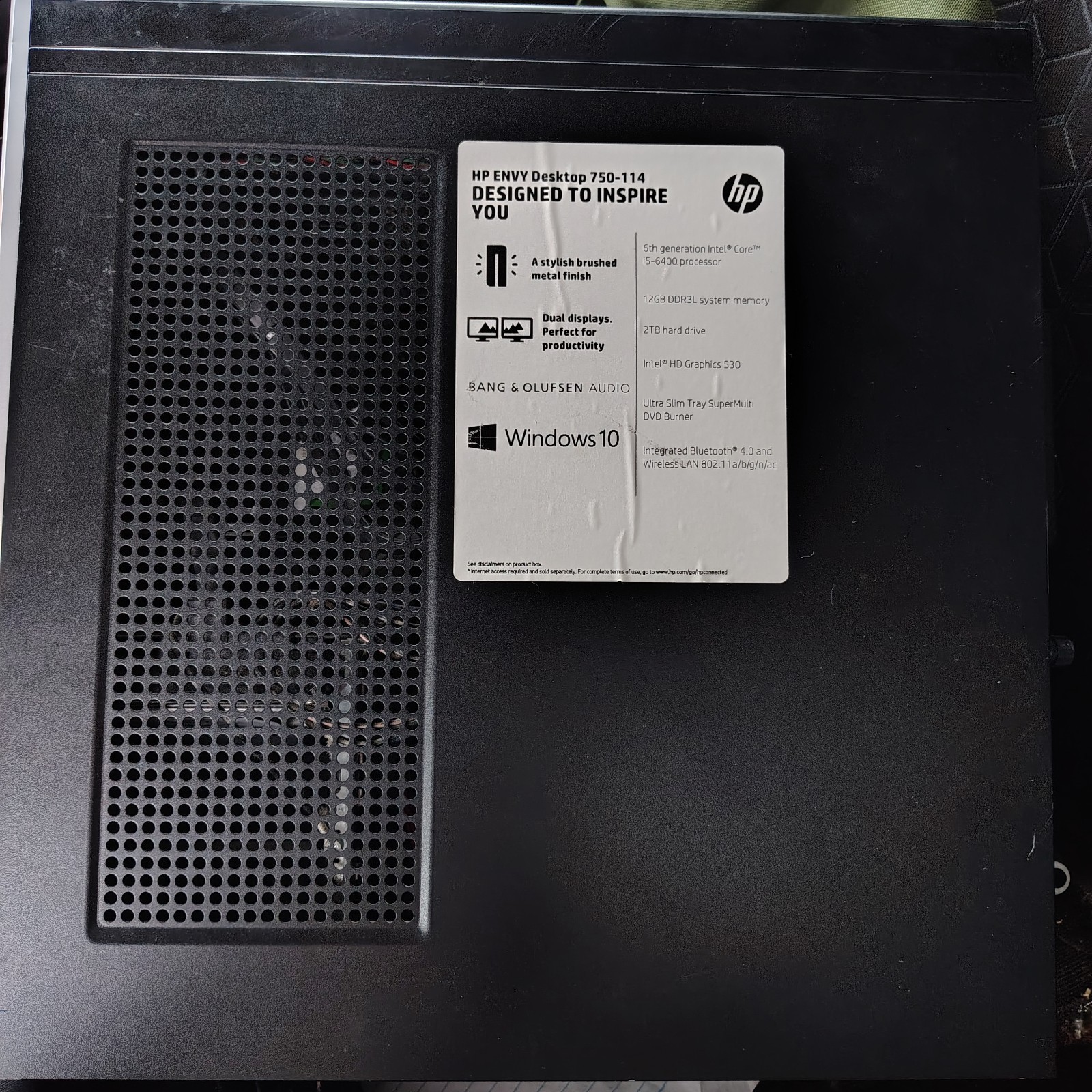HP Envy 750-514 (1TB HDD + 128GB SSD, Intel Core i5 7th Gen., 3.00 GHz, 12GB)...