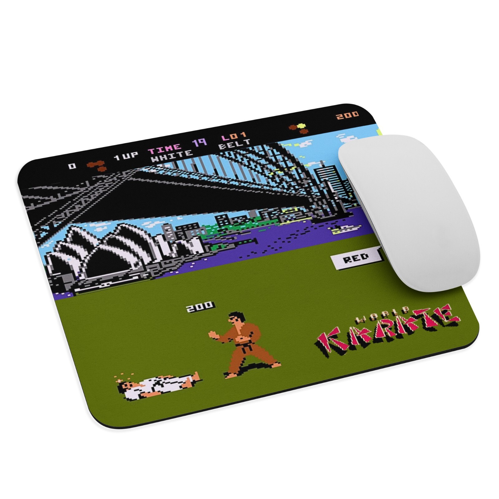 Atari - C64 - World Karate -  Mouse Pad NEW 9.5" x 7.75" Non Slip Gaming