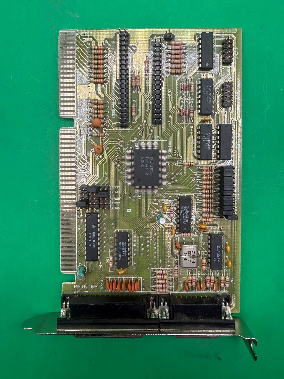 Vintage ISA Multi I/O Controller Card GoldStar Prime 2 IDE Floppy Game TC