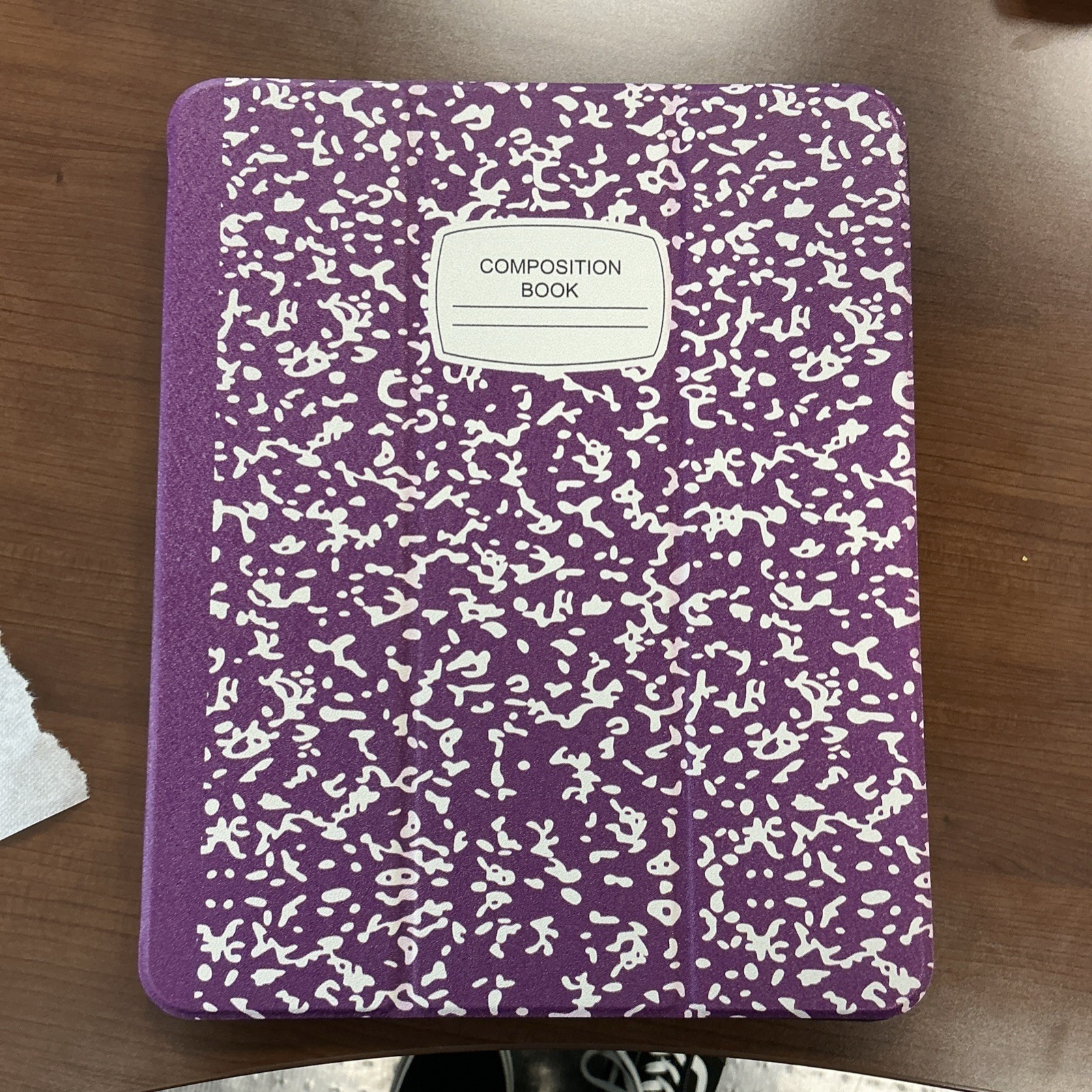 Ipad 7 Pro, 13  Purple Composition Book Design Folding Folio Tablet Case Cover