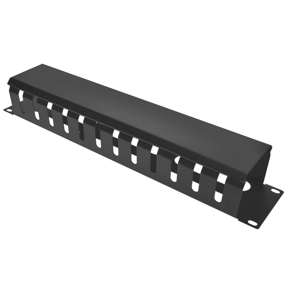 10 Pack of 2U Cable Manager 12-Finger Duct with Cover