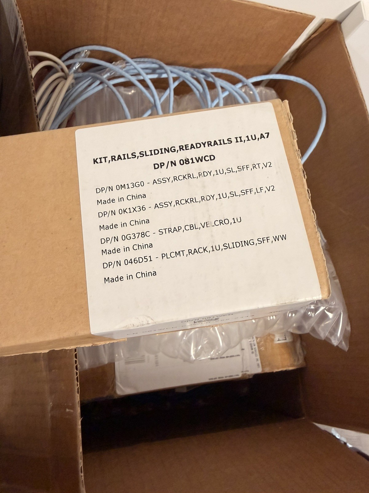 Dell 081WCD Kit, Sliding Rails, ReadyRails II, 1U, A7 (New)