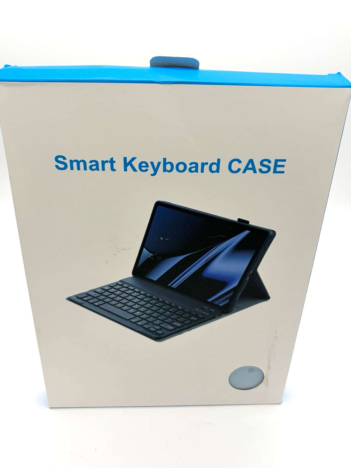 HD-3030 Blue PU Leather Keyboard Folio Case, Magnetic Bluetooth, Stand