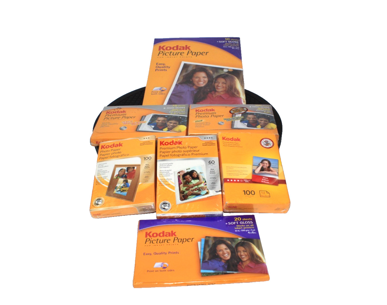 Lot of 7 Kodak Picture Paper Gloss - Soft Gloss & High Gloss Sealed