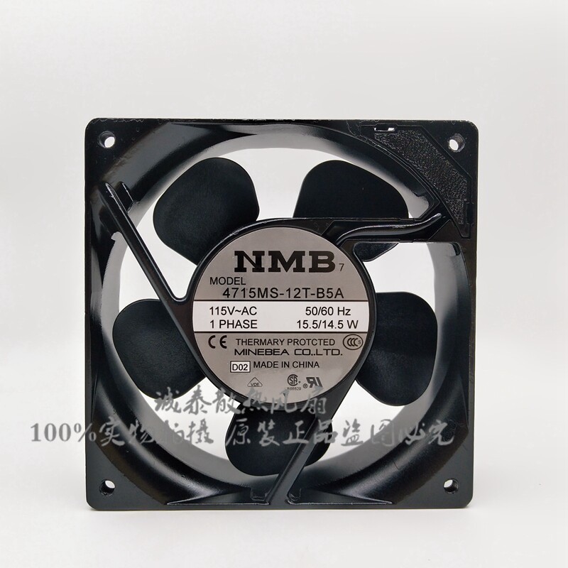 1PCS NMB 4715MS-12T-B5A 115V 15.5/14.5W 12038 Axial Fan Inverter Fan