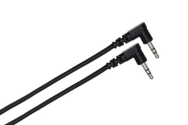 Hosa CMM-100.8RR Stereo Interconnect Cable - Right angle 3.5mm TRS Male to Right