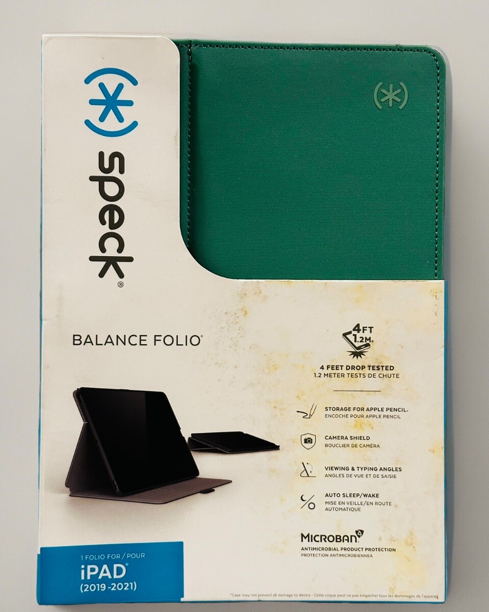 Speck Products Balance Folio iPad 10.2 Inch (2019-2021) Case and Stand, Fluorite