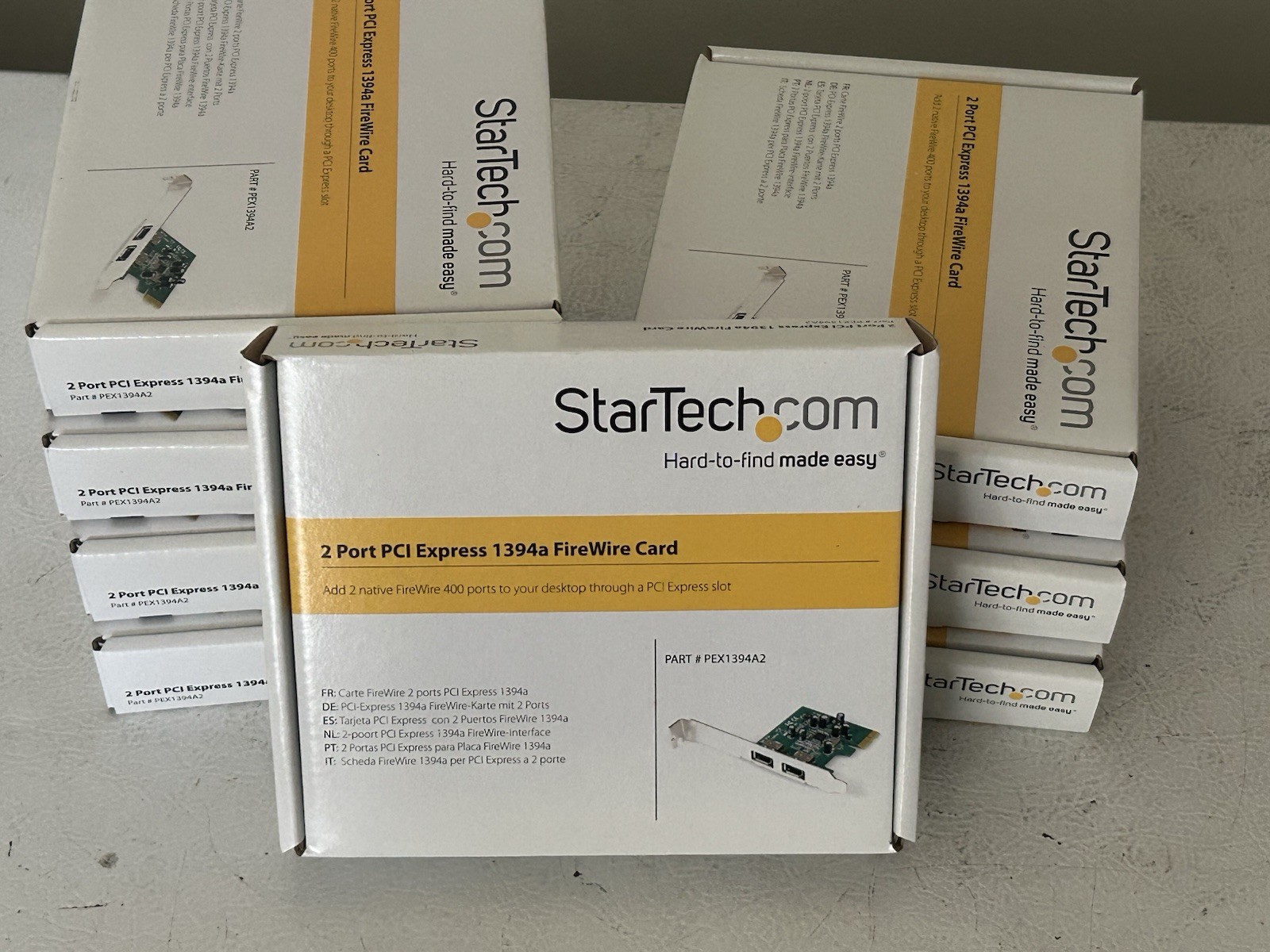 StarTech (Lot of 8) 2 Port PCI Express 1394a FireWire Card PEX1394A2 Low Profile