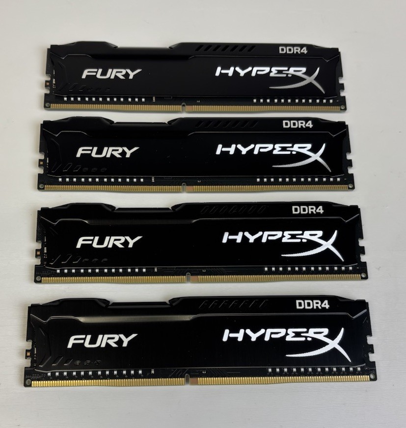 Kingston Fury HyperX Black 32GB (4x 8GB) DDR4-2666 Memory RAM Kit From HP