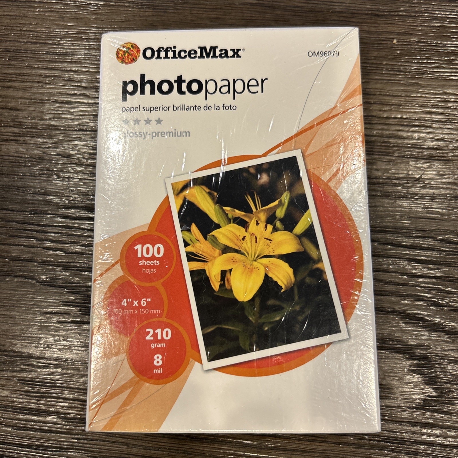 OfficeMax Photo Paper Glossy-Premium 100 Sheets 4” X 6” Made in Germany