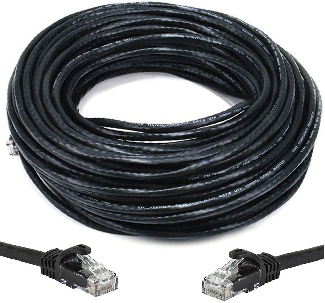 150' FT Oxygen-Free Copper CAT6 Heavy Duty Waterproof Outdoor Direct Burial UV R