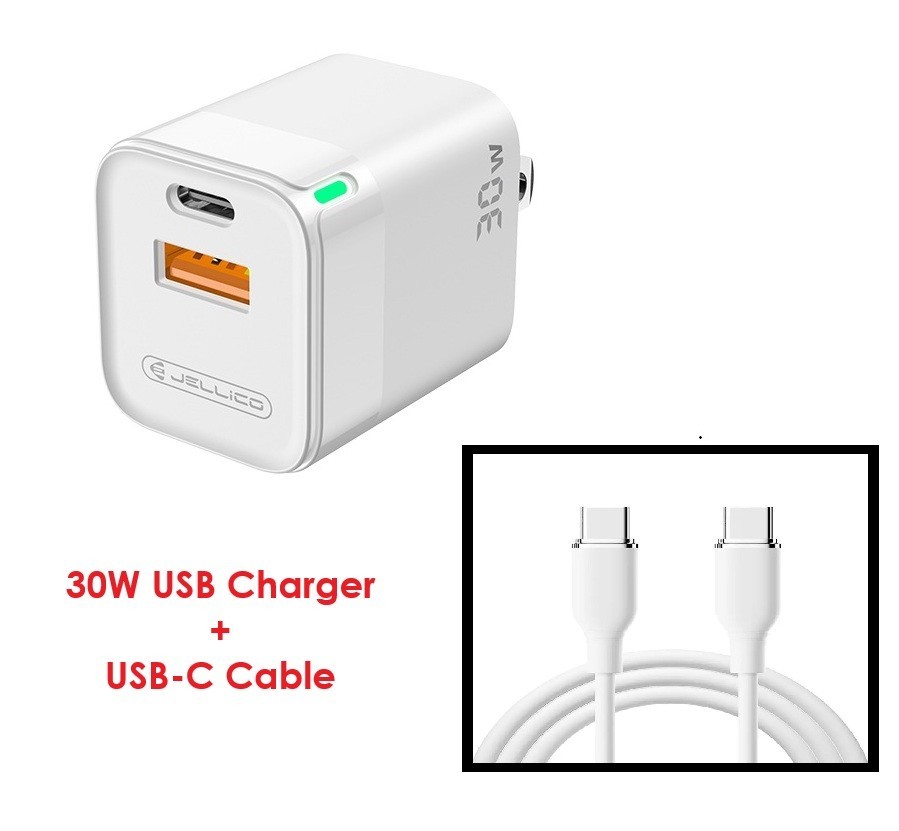 30W Fast USB-C PD Home Wall Charger for TCL Tab Tablet